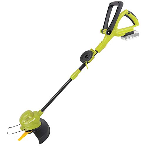 Sun Joe 24V-SB10-LTE 24-Volt IONMAX 10-in. Cordless SharperBlade Stringless Lawn Trimmer, Kit (w/2.0-Ah Battery + Quick Charger)