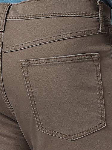 Wrangler Authentics mens Straight Fit Twill Pant , Major Brown , 34W x 32L