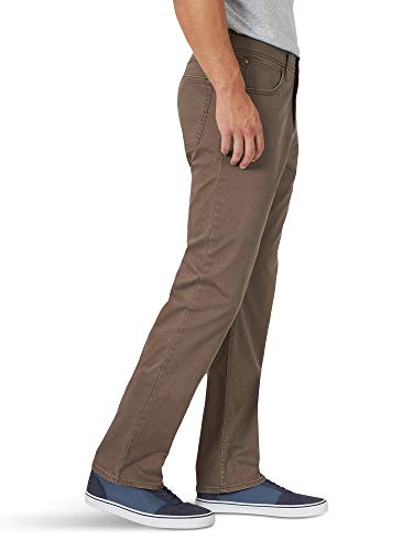 Wrangler Authentics mens Straight Fit Twill Pant , Major Brown , 34W x 32L