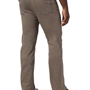 Wrangler Authentics mens Straight Fit Twill Pant , Major Brown , 34W x 32L