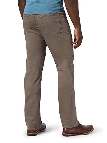 Wrangler Authentics mens Straight Fit Twill Pant , Major Brown , 34W x 32L