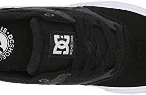 DC Men's Kalis Vulc Low Top Casual Skate Shoe, Black/White, 11 D M US