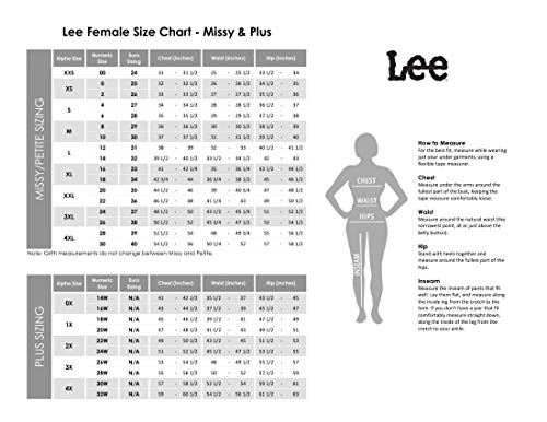 Lee Women's Plus Size Ultra Lux Comfort with Flex Motion Trouser Pant Black 20W Medium, 20