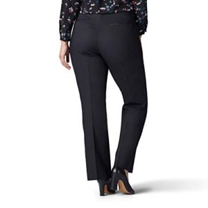 Lee Women's Plus Size Ultra Lux Comfort with Flex Motion Trouser Pant Black 20W Medium, 20