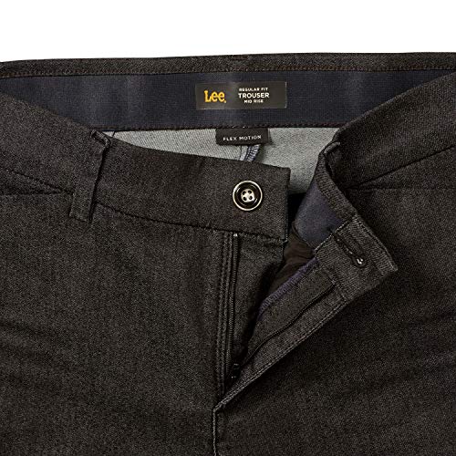 Lee Women's Plus Size Ultra Lux Comfort with Flex Motion Trouser Pant Black 20W Medium, 20