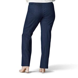 Lee Women's Plus Size Ultra Lux Comfort with Flex Motion Trouser Pant Indigo Rinse 18W, 18 Petite