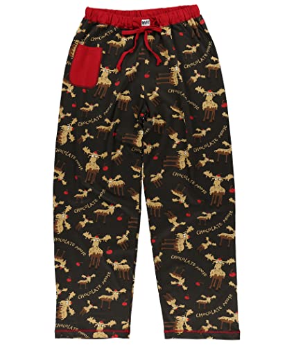 Lazy One Pajamas for Women, Cute Pajama Pants and Top Separates, Chocolate, Moose, Animal