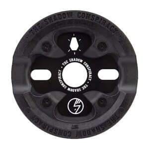 the shadow conspiracy 25t sabotage durable single speed freestyle bmx old-school guard sprocket, black