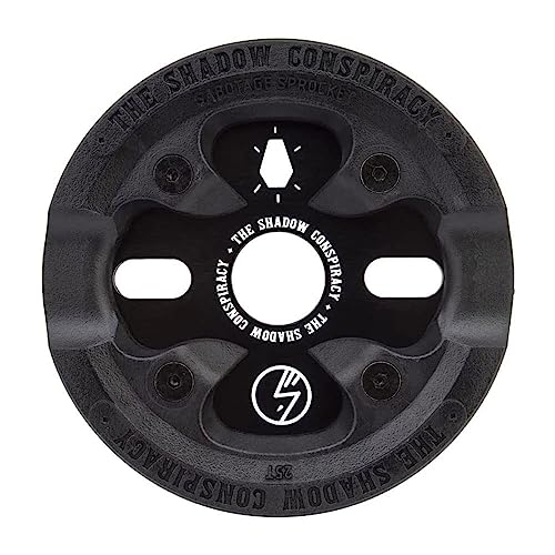 THE SHADOW CONSPIRACY 25T Sabotage Durable Single Speed Freestyle BMX Old-School Guard Sprocket, Black