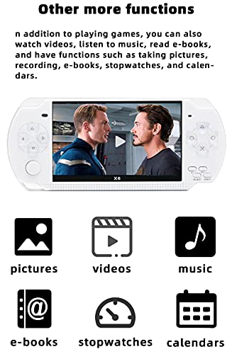 JXD 4.3 inch 8GB Handheld Game Console Built in 1500 Games for Multiple simulators x6 Retro Video Game Console mp3/mp4/Ebook TV Out Portable Game Player