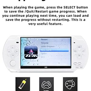 JXD 4.3 inch 8GB Handheld Game Console Built in 1500 Games for Multiple simulators x6 Retro Video Game Console mp3/mp4/Ebook TV Out Portable Game Player