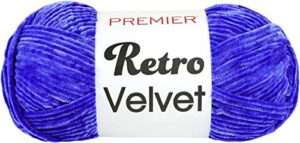 premier yarns retro velvet-cobalt, 918 foot (pack of 1)