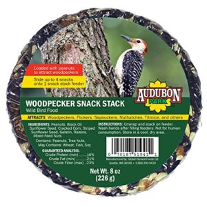 audubon park 13141 woodpecker snack stack bird/wildlife food, 1-pack