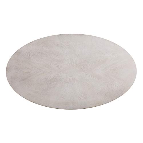 SEI Furniture Laverly Traditional Oval Coffee Table, Distressed Whitewash