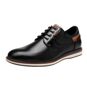 bruno marc men's black casual dress shoes lg19008m size 10.5 m us