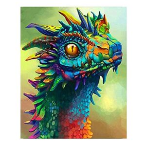 kimily diy paint by numbers for adults kids diy painting acrylic paint by numbers painting kit home wall living room bedroom decoration dragon