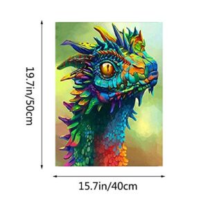 Kimily DIY Paint by Numbers for Adults Kids DIY Painting Acrylic Paint by Numbers Painting Kit Home Wall Living Room Bedroom Decoration Dragon