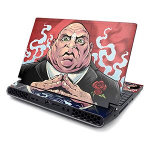 mightyskins skin compatible with alienware area-51m 17" (2019) - mob boss | protective, durable, and unique vinyl decal wrap cover | easy to apply, remove, and change styles | made in the usa