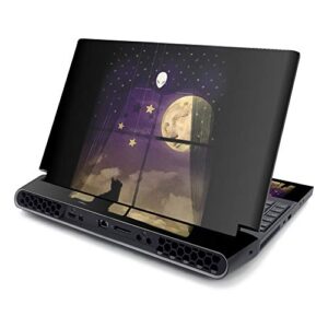 mightyskins skin compatible with alienware area-51m 17" (2019) - cat dream | protective, durable, and unique vinyl decal wrap cover | easy to apply, remove, and change styles | made in the usa
