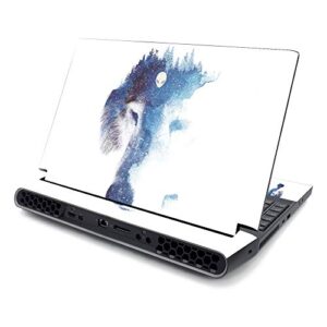mightyskins skin compatible with alienware area-51m 17" (2019) - through many storms | protective, durable, and unique vinyl decal wrap cover | easy to apply| made in the usa