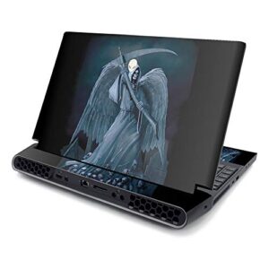 mightyskins skin compatible with alienware area-51m 17" (2019) - death reaper | protective, durable, and unique vinyl decal wrap cover | easy to apply, remove, and change styles | made in the usa