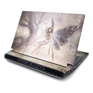 mightyskins skin compatible with alienware area-51m 17" (2019) - tangled fairy | protective, durable, and unique vinyl decal wrap cover | easy to apply, remove, and change styles | made in the usa