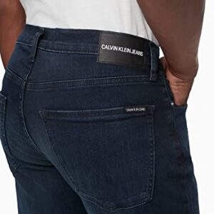 Calvin Klein Men Straight Fit Jean, Boston Blue Black, 31W x 30L