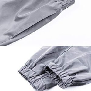 Reflective Pants Men Brand Hip Hop Dance Fluorescent Trousers Casual Harajuku Night Sporting Jogger Pants Gray (S)