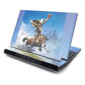 mightyskins skin compatible with alienware area-51m 17" (2019) - headless horseman | protective, durable, and unique vinyl decal wrap cover | easy to apply, remove, and change styles | made in the usa
