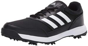 adidas men's tech response 2.0 golf shoe, black, 13 wide us