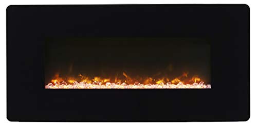 Dimplex Winslow 35" Wall-Mounted Electric Fireplace (Model: SWM3520), 4777 BTU, 120 Volt, 1400 Watt, Black