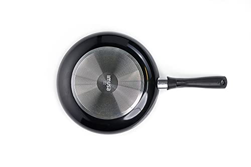 IMUSA USA Black 10" Nonstick Bistro Saute Pan