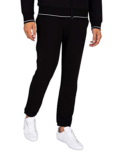 A|X ARMANI EXCHANGE mens Drawstring Jogger With Logo Zip Pocket Casual Pants, Black, Small US