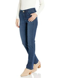 vintage america blues womens f'ab body sculpt straight leg denim jeans, beverly, 8 us