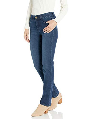 Vintage America Blues womens F'ab Body Sculpt Straight Leg Denim Jeans, Beverly, 8 US