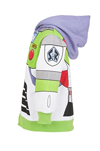 Disney Pixar Toy Story Buzz Lightyear Toddler Boys Fleece Zip Up Hoodie Green 3T