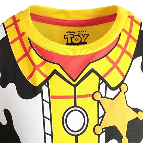 Disney Pixar Toy Story Buzz Lightyear Woody Rex Slinky Dog Big Boys 4 Pack T-Shirts Multi 18