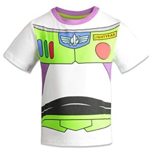 Disney Pixar Toy Story Buzz Lightyear Woody Rex Slinky Dog Big Boys 4 Pack T-Shirts Multi 18