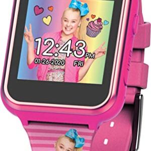 Accutime Kids Nickelodeon JoJo Siwa Educational Learning Touchscreen Smart Watch Toy for Girls, Boys, Toddlers - Selfie Cam, Learning Games, Alarm, Calculator, Pedometer & More (Model: JOJ4128AZ)