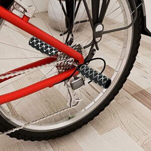 OUTLETNY Bike Pegs, 3/8 inch - 26 Teeth Aluminum Alloy Bike Pegs Anti-Skid Foot Pedals BMX Pegs Rear Axles Stunt Pegs 2Pcs
