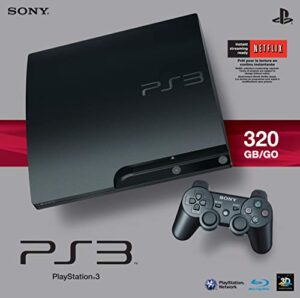 sony playstation 3 slim 320 gb charcoal black console (renewed)