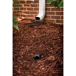 Amerimax 12-in. No Dig Low Profile Catch Basin Downspout Extension Kit, Black