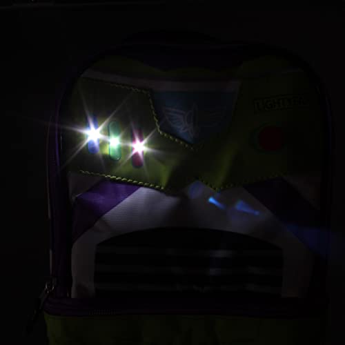 AI ACCESSORY INNOVATIONS Toy Story Buzz Lightyear Dual Compartment Insulated Light Up Lunch Bag Tote