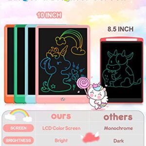 FLUESTON Toys for Girls Boys LCD Kids Writing Tablet 10 Inch Drawing Pad, Colorful Screen Doodle Learning Board for Preschool Kids, Travel Gifts Girl Boy Toys for Age 3 4 5 5+ 6-8 8-10 Toddler