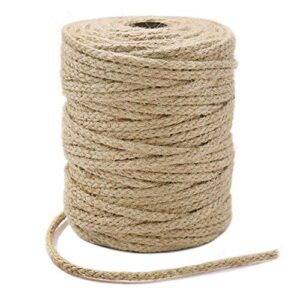 tenn well jute twine, 200feet 3.5mm braided jute rope, natural twine string for crafts, gift wrapping, gardening, macrame projects