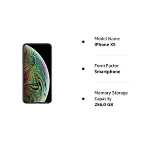 Apple iPhone XS, US Version, 256GB, Space Gray - Unlocked (Renewed)