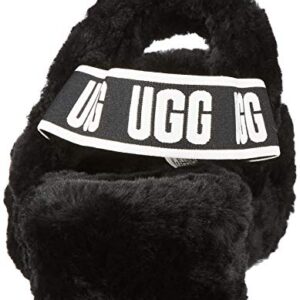 UGG Women's Oh Yeah Slipper, Black, 10