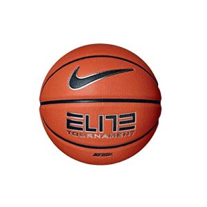 nike unisex's basketball elite tournament amber/black, size 7