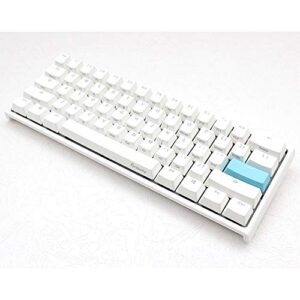 ducky one 2 mini pure white - rgb led 60% double shot pbt mechanical keyboard (cherry mx blue)