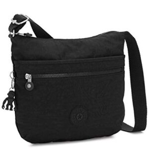 Kipling Arto Crossbody Bag, Black Noir, 11.25" L X 10.25" H X 1.5" D